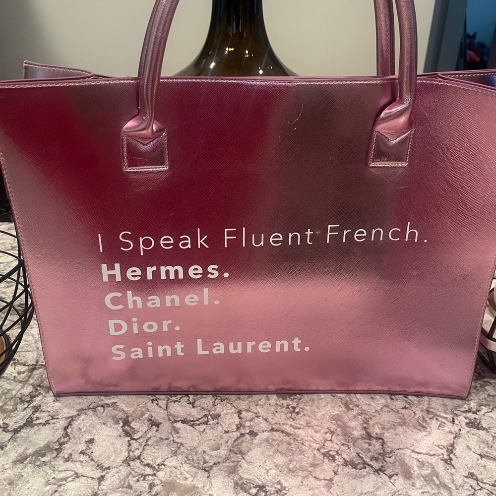 Pink Designer Tote Bag